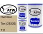Preview: Hummer, Tan (28326), T11: 500ml Lackdose + 500ml Klarlack + 250ml Härter - Set, von ATW Autoteile West.